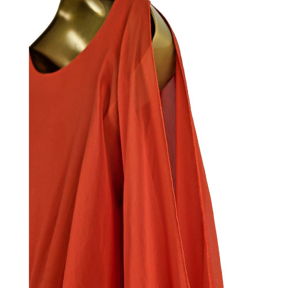 NEW Hot & Delicious Large Dress Sheer Slit Sleeves Cotton Blend Colorful Skirt - Picture 10 of 14
